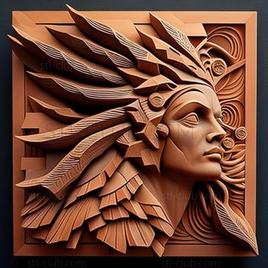 3D мадэль Ирен Райс Перейра, американская художница. (STL)